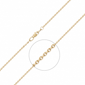 Цепь плетение Якорное из лимонного золота Platina 21-0813-045-1130-17 21-0813-045-1130-17 фото