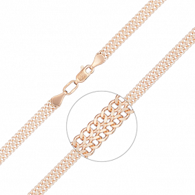 Золотая цепь плетение Фантазийное Platina 21-0903-060-1110-17 21-0903-060-1110-17 фото