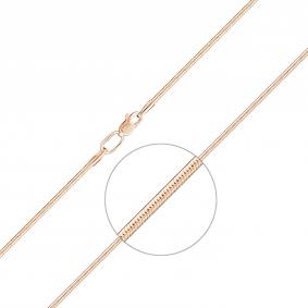 Золотая цепь плетение Снейк (Тонда) Platina 21-1009-035-1110-17 21-1009-035-1110-17 фото