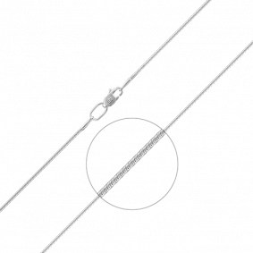 Цепь плетение Снейк (Тонда) из белого золота Platina 21-1010-025-1120-17 21-1010-025-1120-17 фото