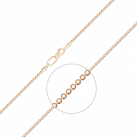 Золотая цепь плетение Перлина Platina 21-1303-150-1110-17 21-1303-150-1110-17 фото