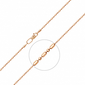 Золотая цепь плетение Перлина Platina 21-1403-150-1110-17 21-1403-150-1110-17 фото