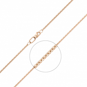 Золотая цепь плетение Якорное Platina 21-1604-050-1110-17 21-1604-050-1110-17 фото