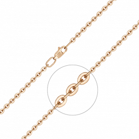 Золотая цепь плетение Якорное Platina 21-1604-080-1110-17 21-1604-080-1110-17 фото