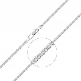 Цепь плетение Бисмарк из белого золота Platina 21-2011-040-1120-17 21-2011-040-1120-17 фото