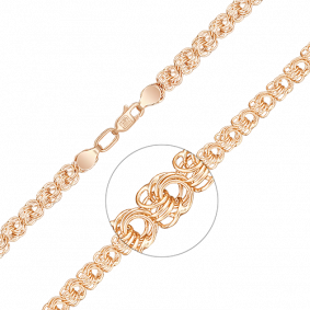 Золотая цепь плетение Фантазийное Platina 21-2901-050-1110-19 21-2901-050-1110-19 фото