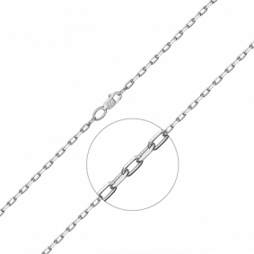 Цепь плетение Якорное из белого золота Platina 21-4111-060-1120-17 21-4111-060-1120-17 фото