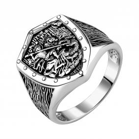 Серебряное кольцо Великомученик Георгий Победоносец TALANT 21-76-0000-15720 21-76-0000-15720 фото