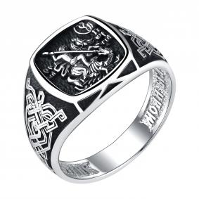 Серебряное кольцо Великомученик Георгий Победоносец TALANT 21-76-0000-17554 21-76-0000-17554 фото