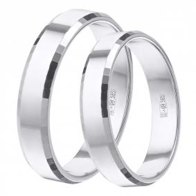 Обручальное кольцо из белого золота 4 мм Primossa 210-000-454 210-000-454 фото