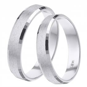 Обручальное кольцо 4 мм из белого золота  Primossa 210-000-465 210-000-465 фото