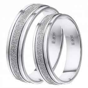 Обручальное кольцо 5 мм из белого золота Primossa 210-000-718 210-000-718 фото