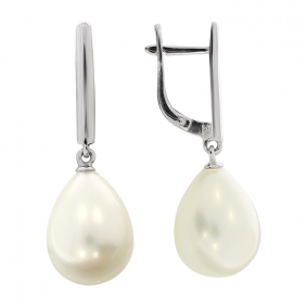 Серебряные серьги Жемчужное подворье 21004710.b.9.000 с жемчугом 21004710.b.9.000 фото