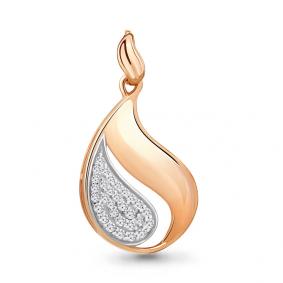 Золотая подвеска AQUAMARINE 21013А 21013А фото