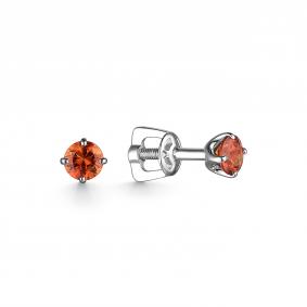 Серьги из белого золота АЛЬКОР 21149-249 с сапфиром 21149-249 фото