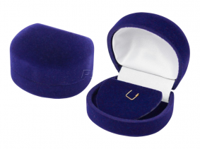 Футляр флокированный полукруглый под серьги и подвеску серия Классика 21203-с 21203-с фото