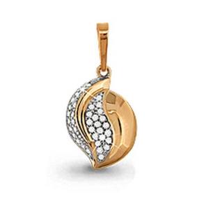 Золотая подвеска AQUAMARINE 21523А 21523А фото