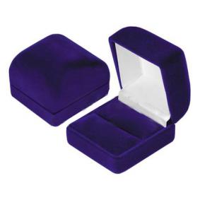 Футляр флокированный квадратный под кольцо и серьги квадратный серия Классика 21701-с 21701-с фото