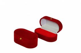 Футляр флокированный овальный под кольцо и серьги серия Классика 21801-к 21801-к фото