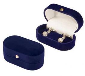 Футляр флокированный овальный под запонки серия Классика 21813-с 21813-с фото