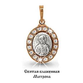 Золотая подвеска AQUAMARINE 22006 с фианитом 22006 фото