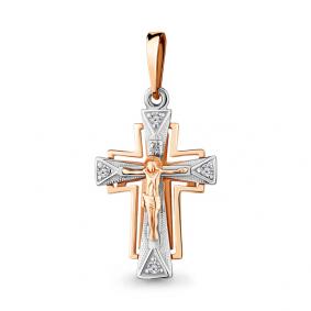 Золотая подвеска AQUAMARINE 22036 с фианитом 22036 фото