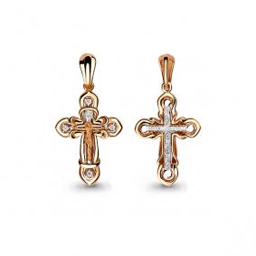 Золотая подвеска AQUAMARINE 22234А с фианитом 22234А фото