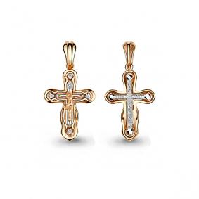 Золотая подвеска AQUAMARINE 22236А с фианитом 22236А фото