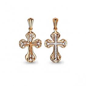 Золотая подвеска AQUAMARINE 22237А с фианитом 22237А фото