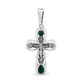 Серебряная подвеска AQUAMARINE 2226009 с агатом 2226009 фото