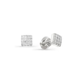 Серьги из белого золота АЛЬКОР 22265-200 с бриллиантом 22265-200 фото