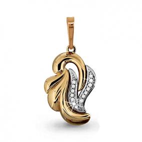 Золотая подвеска AQUAMARINE 22686А 22686А фото