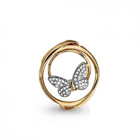 Золотая подвеска AQUAMARINE 22787А 22787А фото