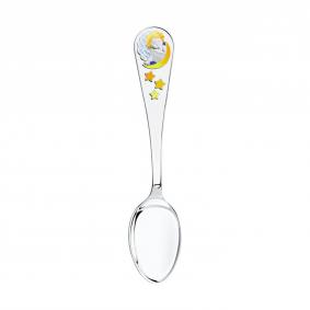 Серебряная ложка Ангелочек с луной SOKOLOV с эмалью 2304010013 2304010013 фото
