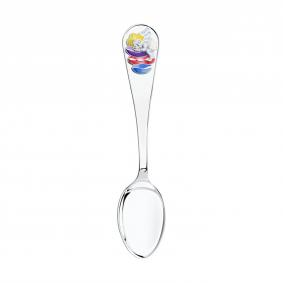 Серебряная ложка Ангелочек на подушках SOKOLOV с эмалью 2304010016 2304010016 фото