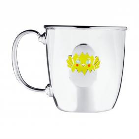 Серебряная кружка Цыпленок SOKOLOV с эмалью 2304010032 2304010032 фото