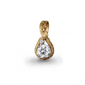 Золотая подвеска AQUAMARINE 23119А 23119А фото