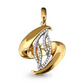 Золотая подвеска AQUAMARINE 23130А 23130А фото