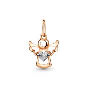 Золотая подвеска AQUAMARINE 23184 с фианитом 23184 фото