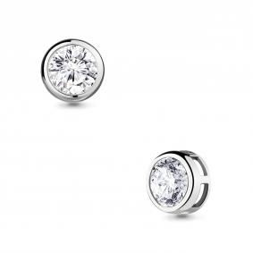 Подвеска из белого золота AQUAMARINE 235111б с фианитом 235111б фото