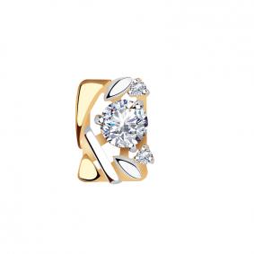 Золотая подвеска AQUAMARINE 23570 с Swarovski 23570 фото