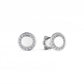 Серьги из белого золота АЛЬКОР 23892-200 с бриллиантом 23892-200 фото