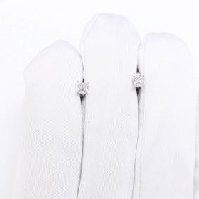 Серьги из белого золота Золотые узоры 24-62-0631-00б с цирконием 24-62-0631-00б фото