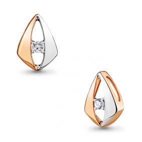 Золотая подвеска AQUAMARINE 24224 с фианитом 24224 фото