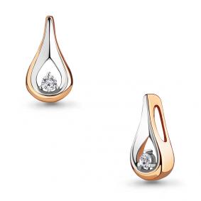 Золотая подвеска AQUAMARINE 24225 с фианитом 24225 фото