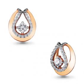 Золотая подвеска AQUAMARINE 24227А с фианитом 24227А фото