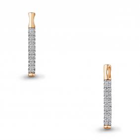 Золотая подвеска AQUAMARINE 24378А с фианитом 24378А фото