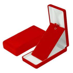 Футляр красный прямоугольный под серьги и подвеску серия Классика 24703-к 24703-к фото