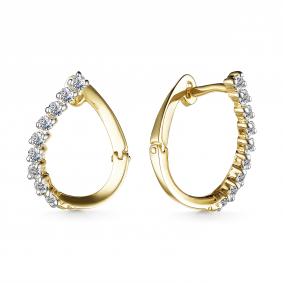 Золотые серьги АЛЬКОР 25214-300 25214-300 фото