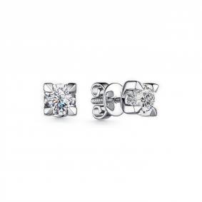 Золотые серьги АЛЬКОР 25798-200 с бриллиантом 25798-200 фото